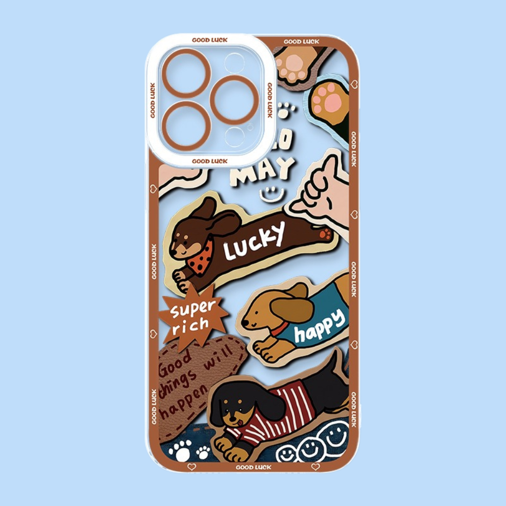 牛仔貓咪天使眼透明防摔軟殼