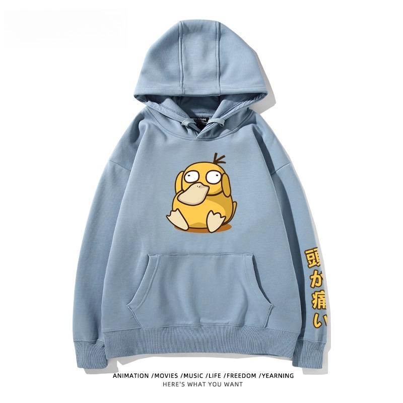 寶可夢Q版搞怪新款 親子情侶男女款連帽衛衣