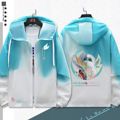 星穹鐵道流螢 輕薄透氣漸變防曬衣外套