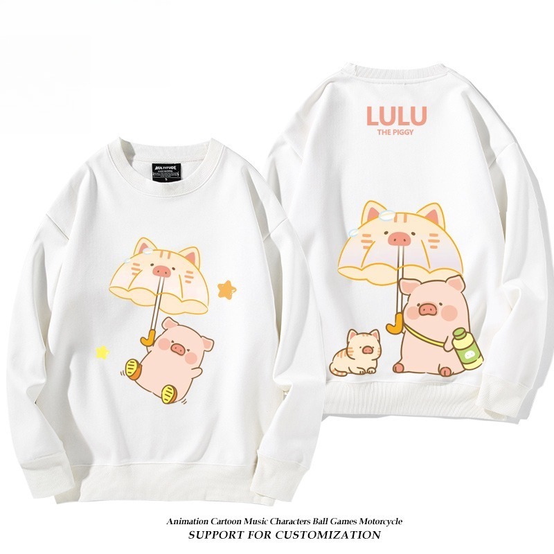 LuLu豬 聯名親子情侶裝 圓領長袖