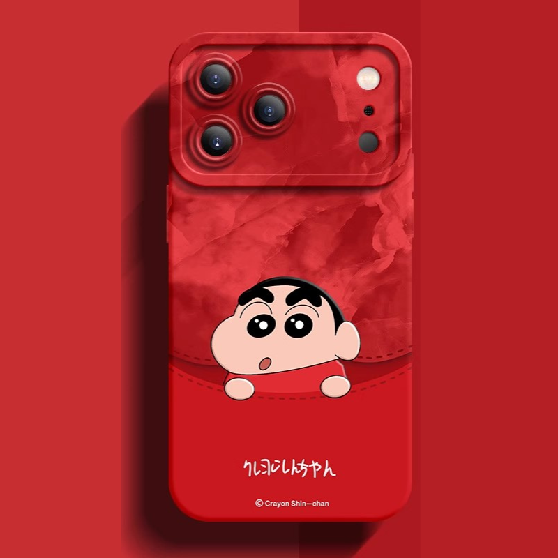 蠟筆小新液態矽膠全包防摔軟殼