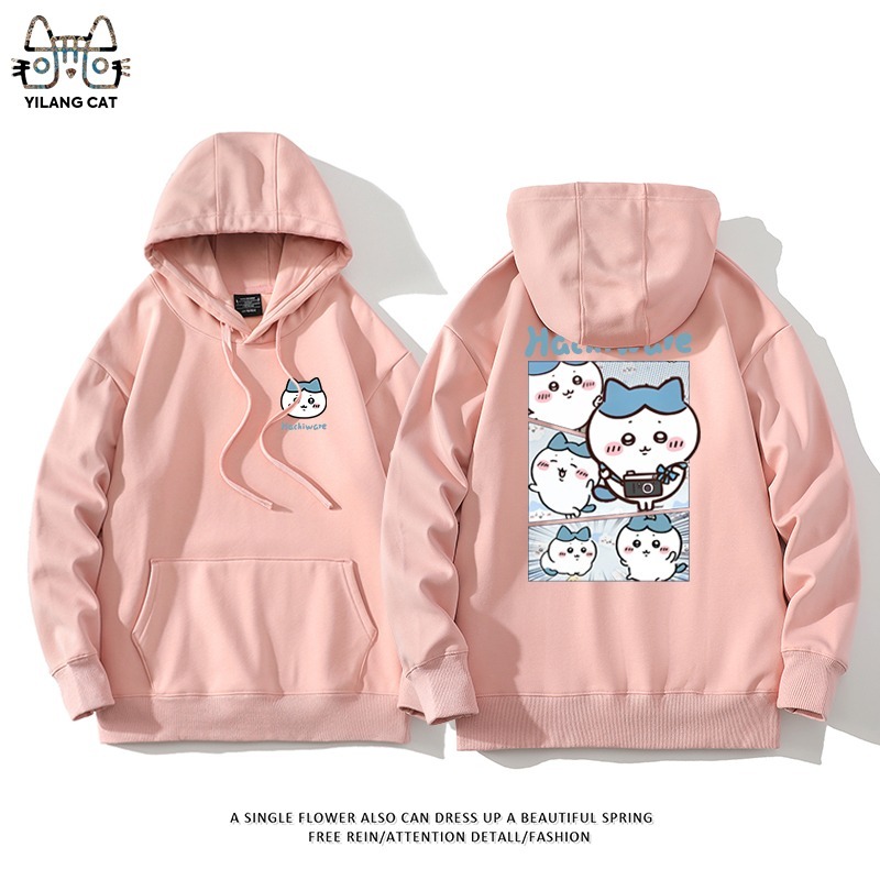 Chiikawa聯名衛衣2025秋冬新款親子情侶裝連帽衛衣