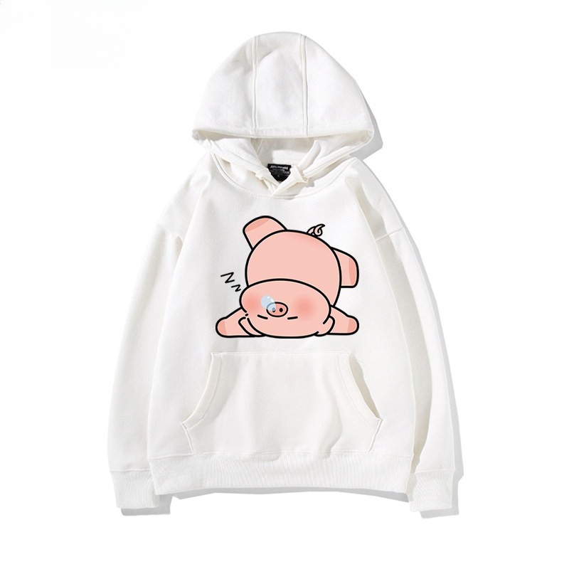 LULU豬 聯名衛衣新款 親子情侶裝連帽衛衣