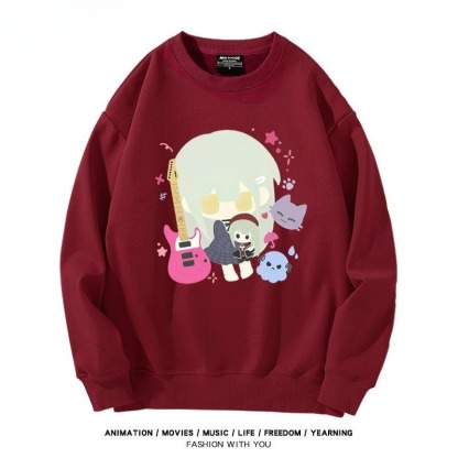 Mygo!AveMujica若葉睦 聯名親子情侶裝 圓領長袖