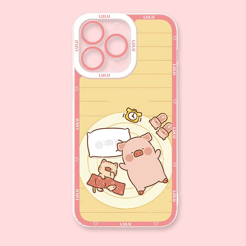 罐頭豬LuLu天使眼透明防摔軟殼