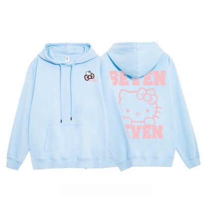 Hello Kitty凱蒂貓新款 親子情侶男女連帽衛衣