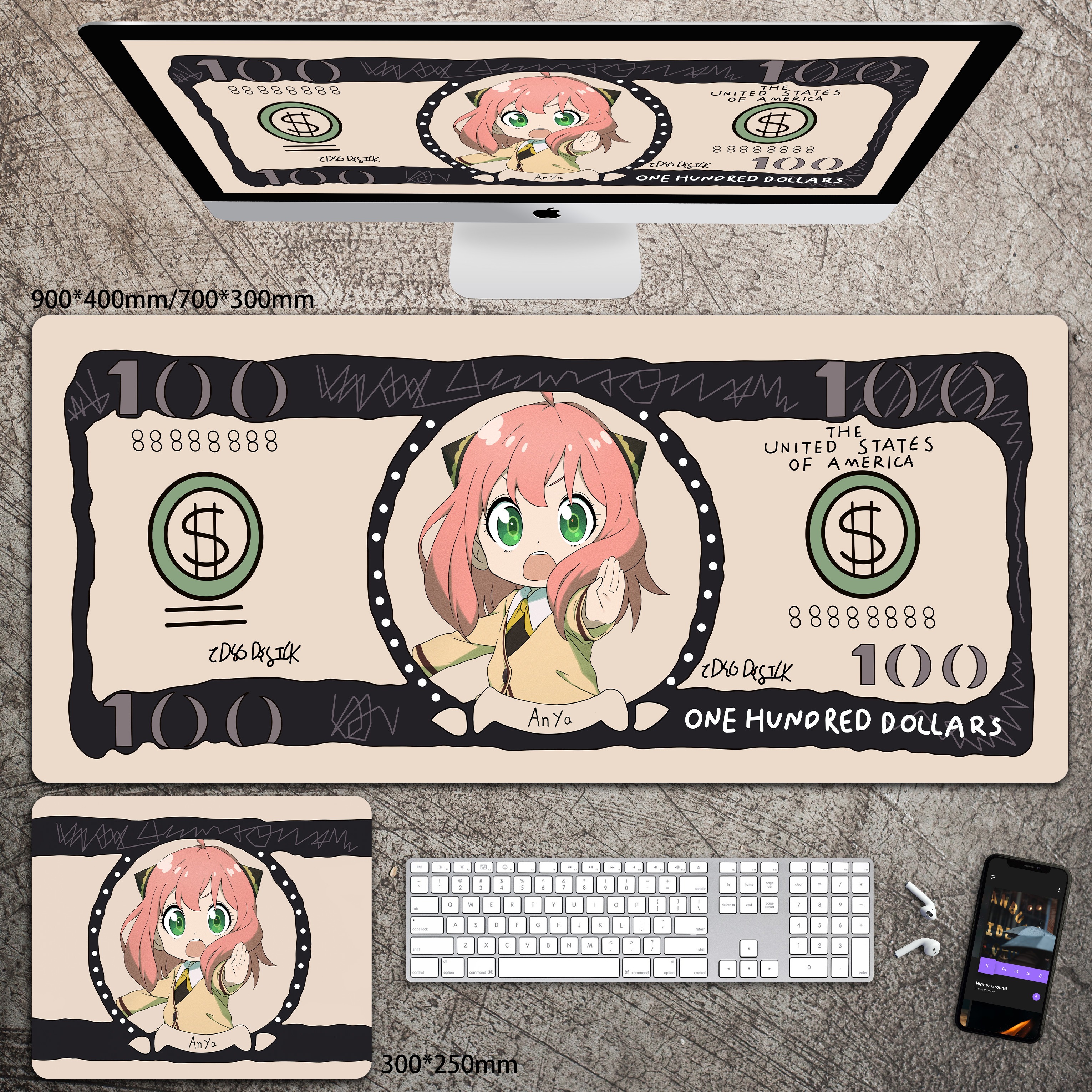 動漫系列 主題桌墊 布質滑鼠墊