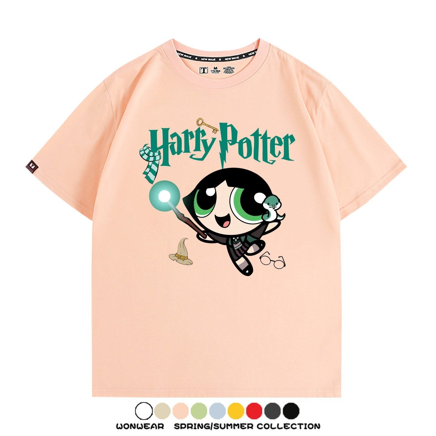 飛天小女警 X Harry Potter周邊 印花短袖T恤