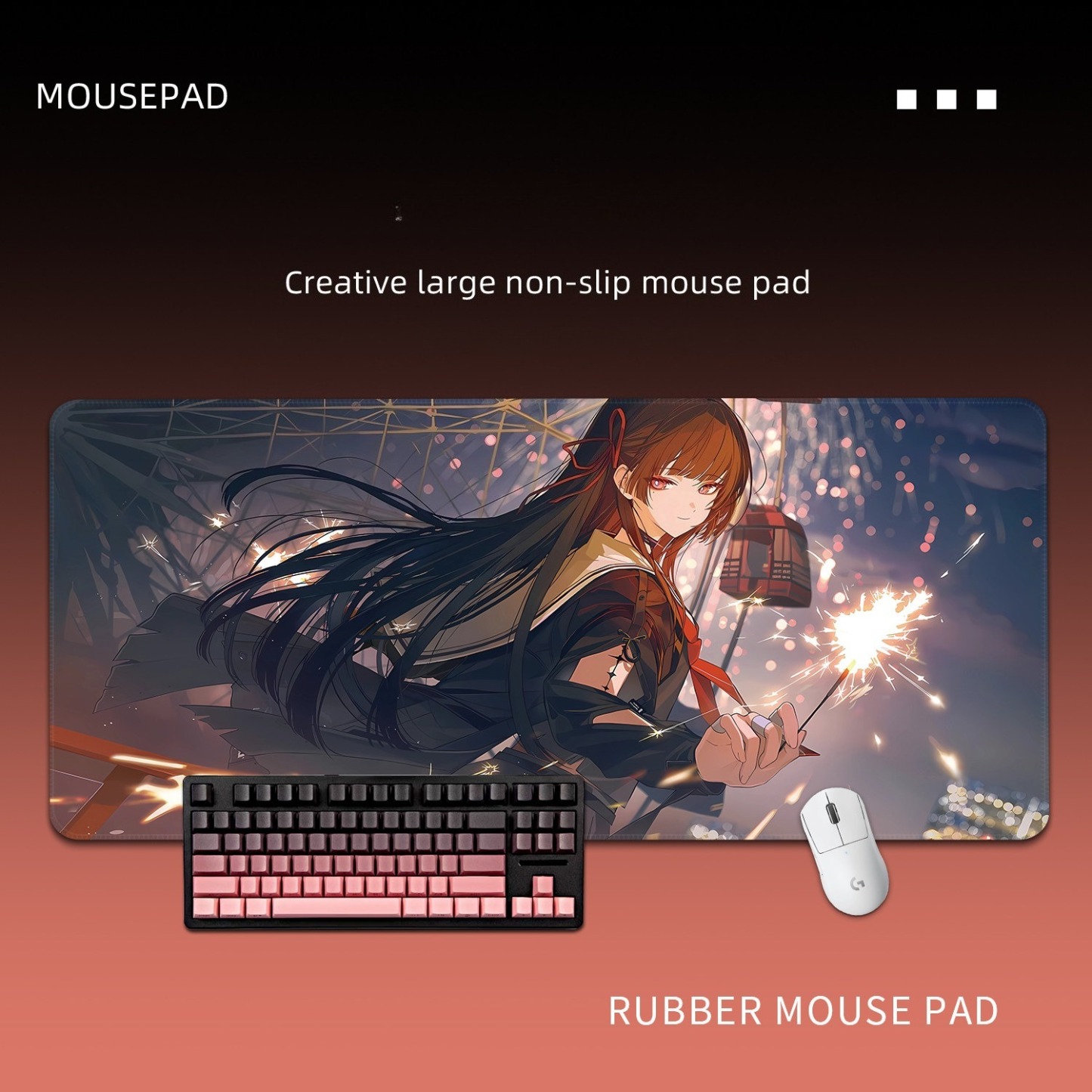  鳴潮千咲 主題桌墊 布質滑鼠墊