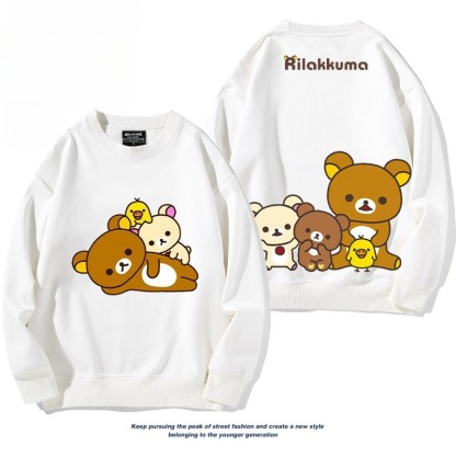 日系拉拉熊 聯名親子情侶裝 圓領長袖