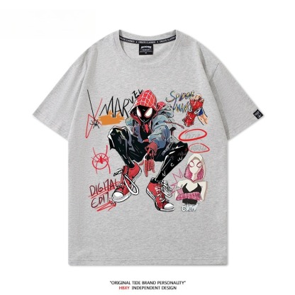 蜘蛛人：穿越新宇宙SpiderMan 印花短袖T恤