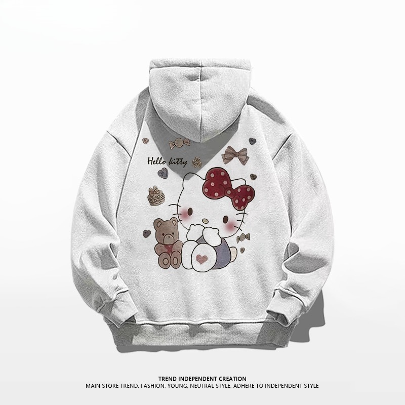 Hello Kitty凱蒂貓新款 親子情侶男女連帽衛衣