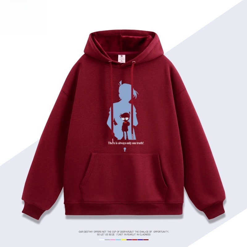 名偵探柯南 聯名衛衣新款 親子情侶裝連帽衛衣