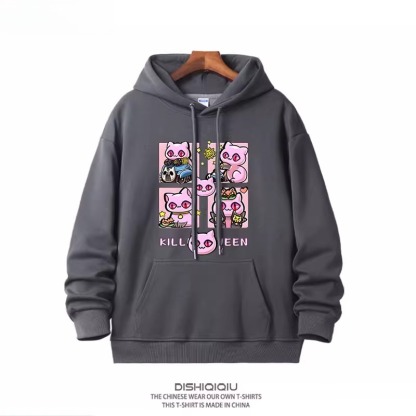 JOJO的奇妙冒險殺手皇后吉良吉影 2025秋冬新款親子情侶裝連帽衛衣