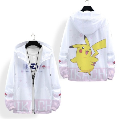 寶可夢 輕薄透氣漸變oversize防曬衣外套
