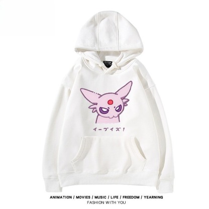 寶可夢伊布家族 聯名衛衣秋冬新款親子情侶裝連帽衛衣