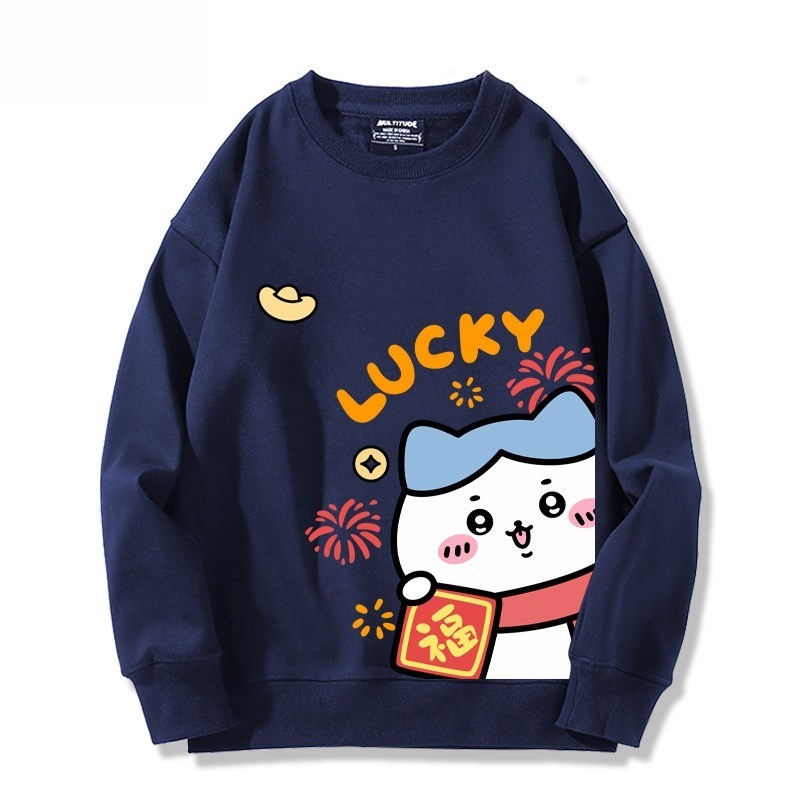 Chiikawa 聯名親子情侶裝 圓領長袖