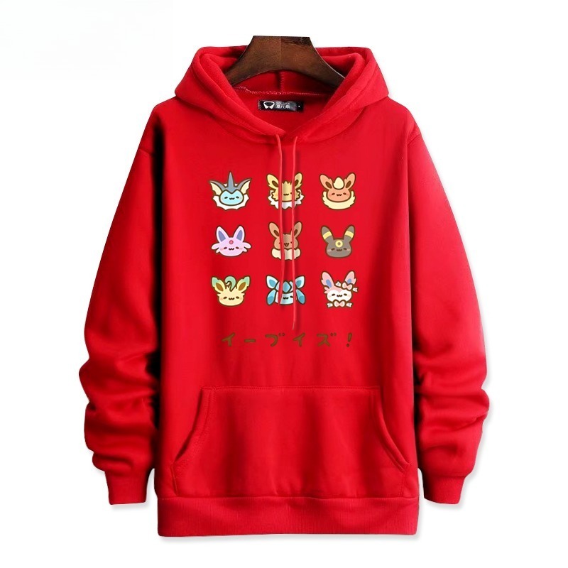 寶可夢新款 親子情侶男女連帽衛衣
