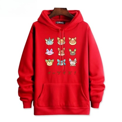 寶可夢新款 親子情侶男女連帽衛衣
