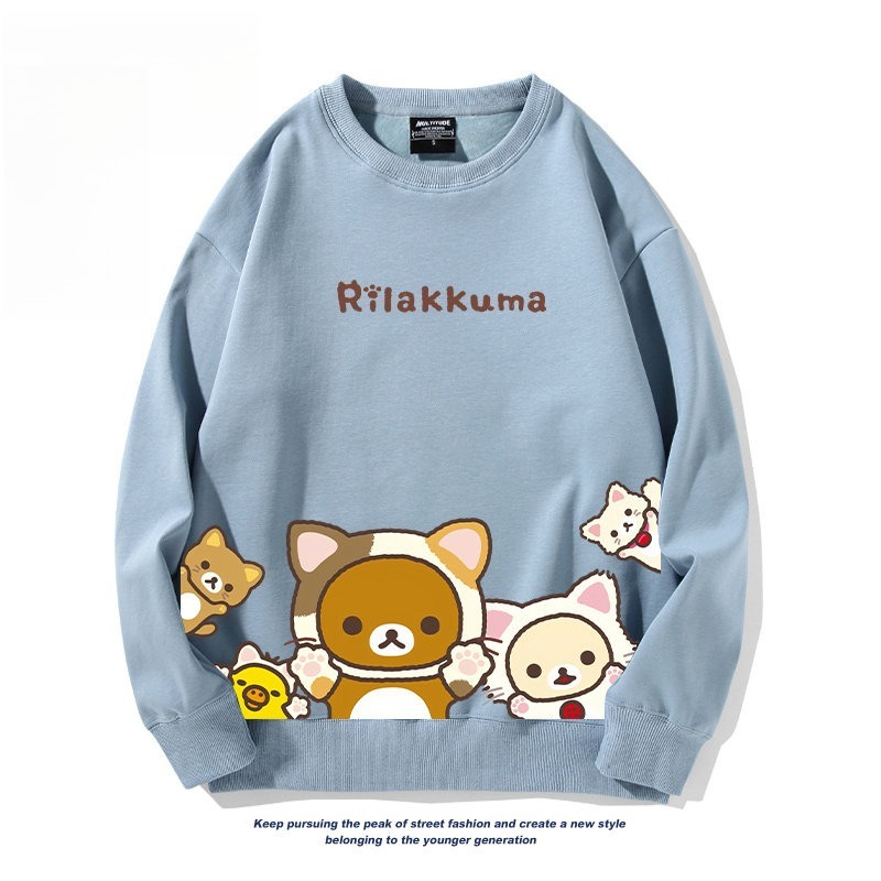 日系拉拉熊 聯名親子情侶裝 圓領長袖