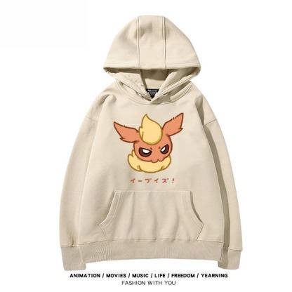 寶可夢伊布家族 聯名衛衣秋冬新款親子情侶裝連帽衛衣