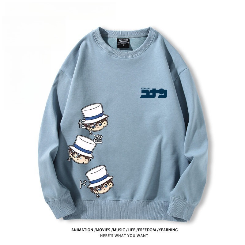 名偵探柯南 聯名親子情侶裝 圓領長袖