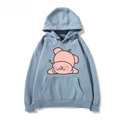 LULU豬 聯名衛衣新款 親子情侶裝連帽衛衣