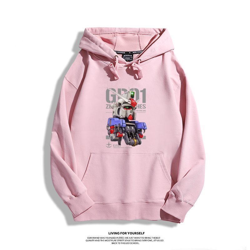 機動戰士高達 聯名衛衣2024秋冬新款親子情侶裝薄絨款連帽衛衣