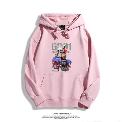 機動戰士高達 聯名衛衣2024秋冬新款親子情侶裝薄絨款連帽衛衣