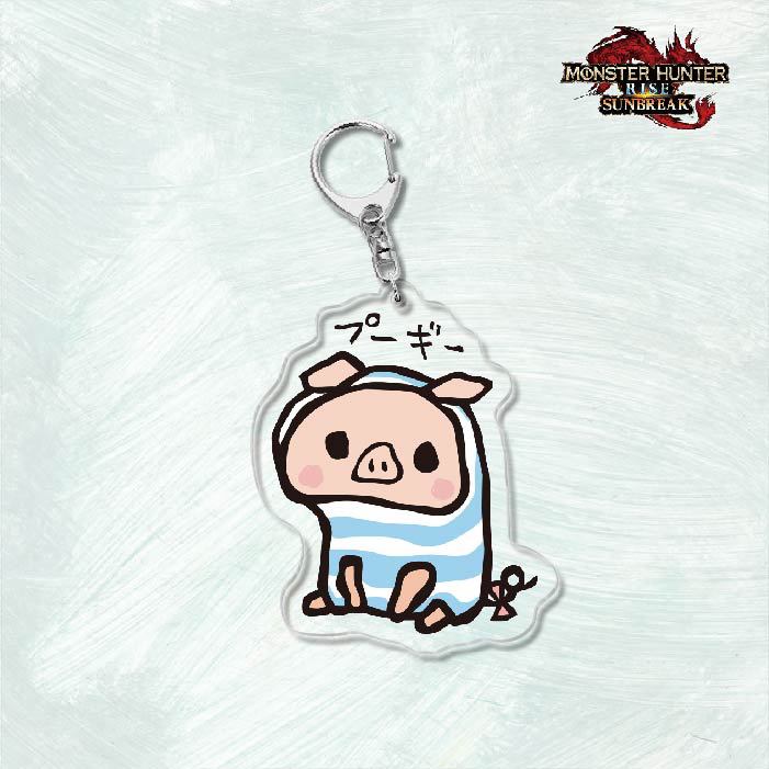 Monster Hunter Rise怪物獵人崛起滅盡龍雪鬼獸冰狼亞力克鑰匙扣掛飾【單買三件起送】