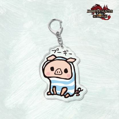 Monster Hunter Rise怪物獵人崛起滅盡龍雪鬼獸冰狼亞力克鑰匙扣掛飾【單買三件起送】