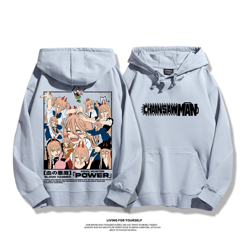 鏈鋸人新款 親子情侶男女款連帽衛衣
