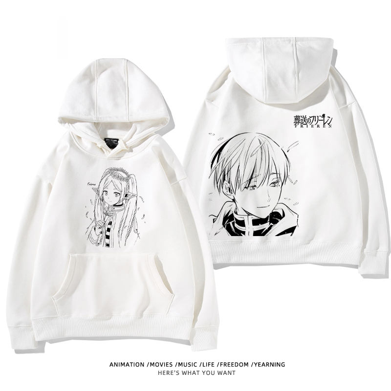 葬送的芙莉蓮2024秋冬新款親子情侶裝薄絨款連帽衛衣