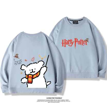 線條小狗2023親子情侶裝 圓領長袖