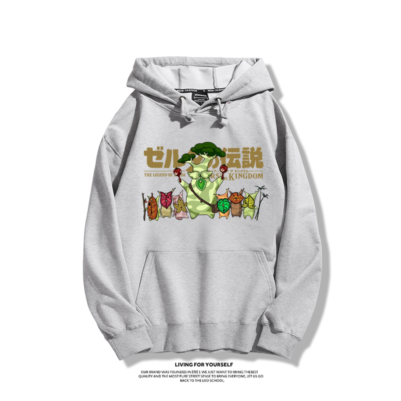 薩爾達傳說王國之淚聯名衛衣2023秋冬新款親子情侶裝薄絨款連帽衛衣