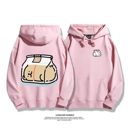 線條小狗 2025秋冬新款 親子情侶男女連帽衛衣