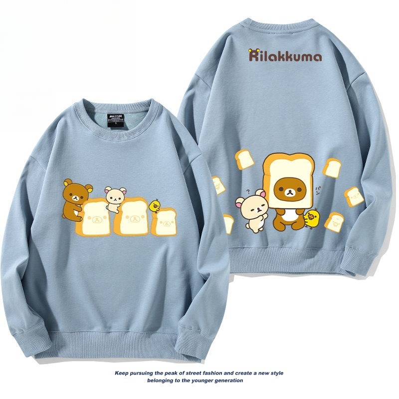 日系拉拉熊 聯名親子情侶裝 圓領長袖