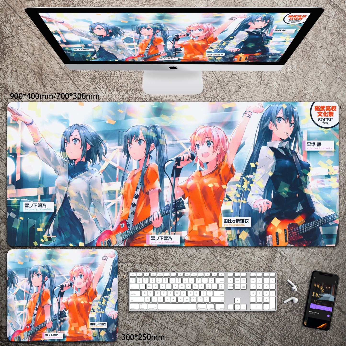 動漫系列 主題桌墊 布質滑鼠墊