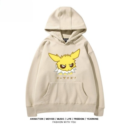 寶可夢伊布家族 聯名衛衣秋冬新款親子情侶裝連帽衛衣