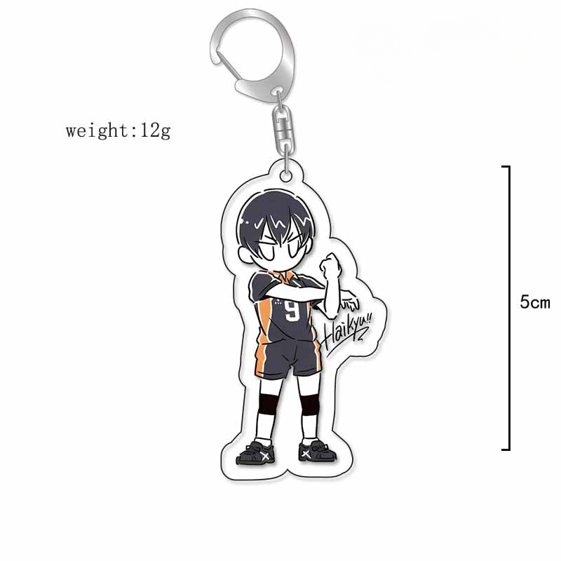 排球少年鑰匙扣動漫影山飛雄日向翔陽孤爪研磨西谷夕及川徹月島螢掛飾【單買三件起送】