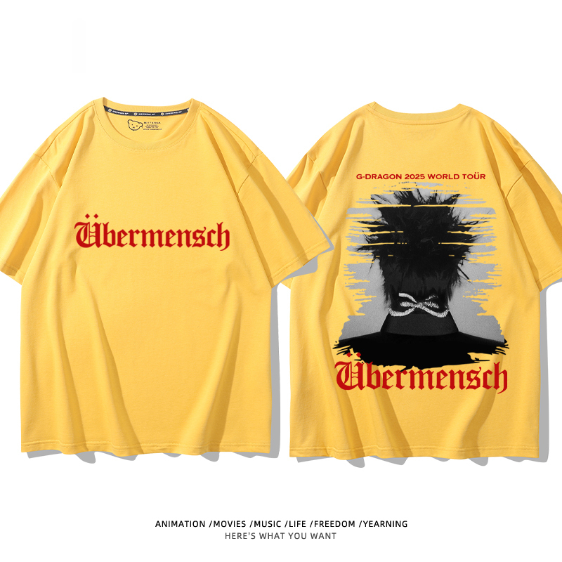 GD權志龍 2025新款親子情侶男女同款 T恤