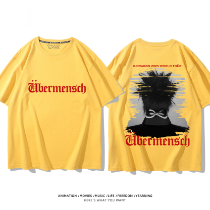 GD權志龍 2025新款親子情侶男女同款 T恤