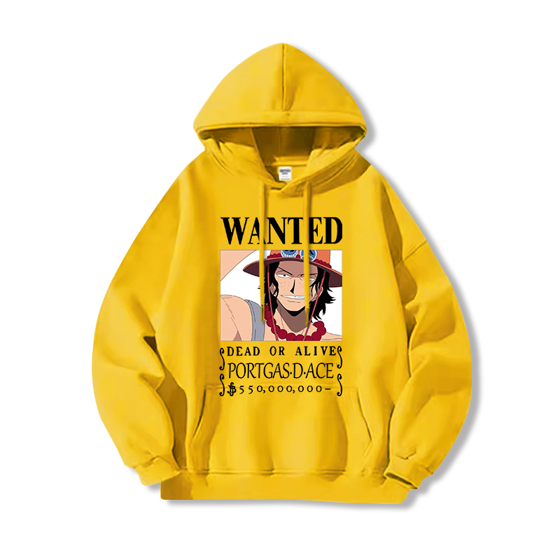 航海王 聯名衛衣2024秋冬新款親子情侶裝薄絨款連帽衛衣