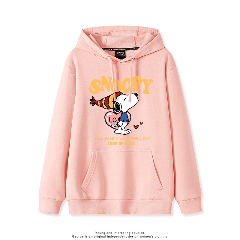 史努比 聯名衛衣2025秋冬新款親子情侶裝連帽衛衣