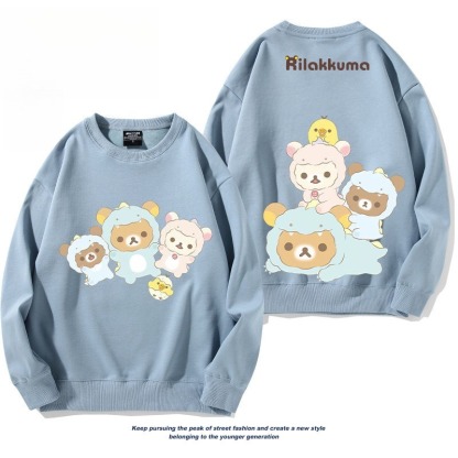 日系拉拉熊 聯名親子情侶裝 圓領長袖