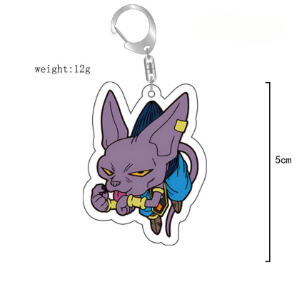 七龍珠孫悟空悟飯超級賽亞人魔笛貝吉塔18號比魯斯亞克力鑰匙扣 掛飾【單買三件起送】