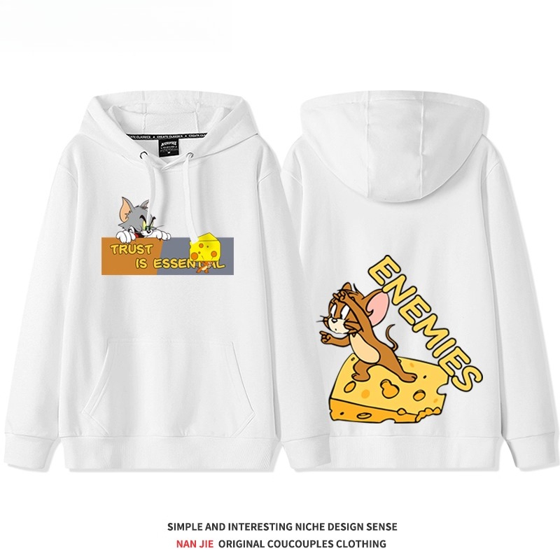 貓和老鼠 聯名衛衣2025秋冬新款 親子情侶裝連帽衛衣