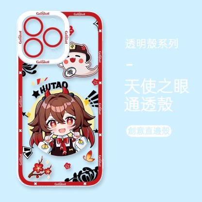 蘋果 系列Q版原神天使眼透明防摔軟殼