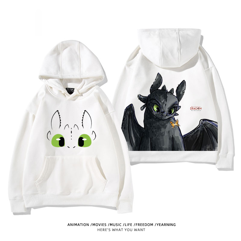 馴龍高手聯名史迪仔 2024秋冬新款親子情侶裝薄絨款連帽衛衣