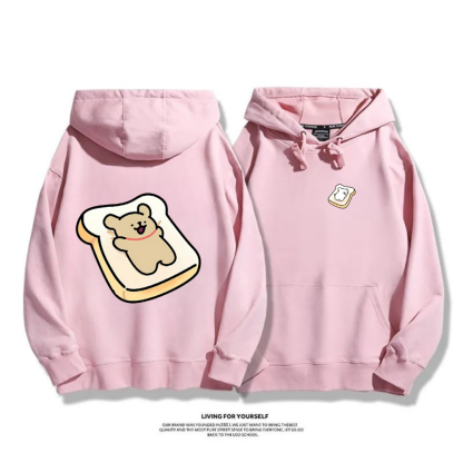 線條小狗 2025秋冬新款 親子情侶男女連帽衛衣